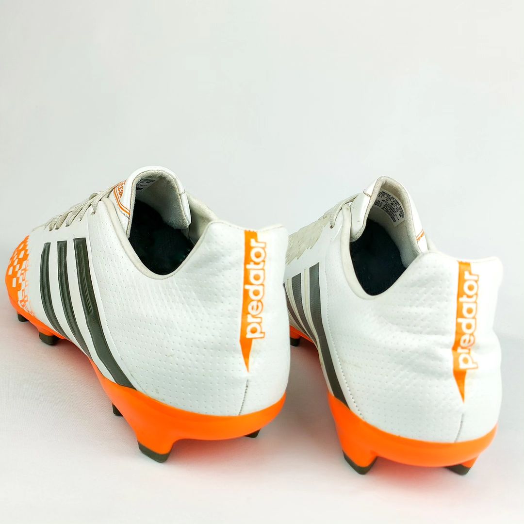 Adidas Predator LZ II Absolion FG - White/Earth Green/Solar Zest *Wore Once*