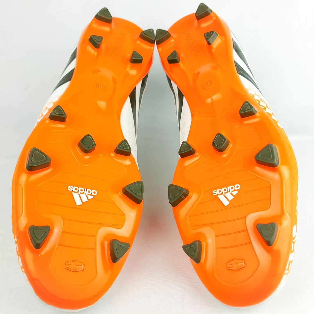 Adidas Predator LZ II Absolion FG - White/Earth Green/Solar Zest *Wore Once*