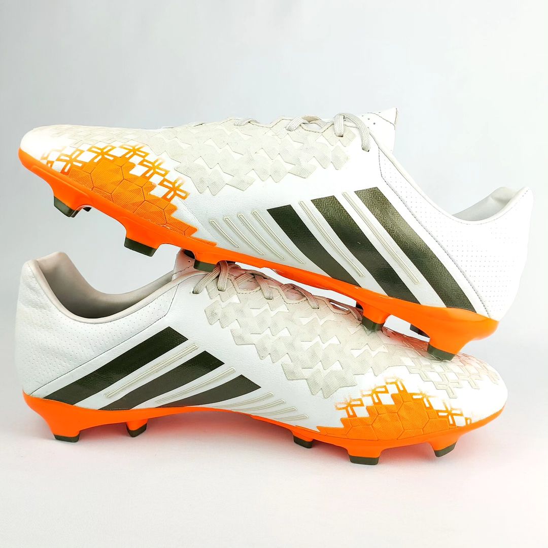 Adidas Predator LZ II Absolion FG - White/Earth Green/Solar Zest *Wore Once*