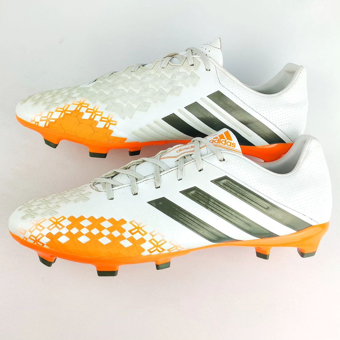 Adidas Predator LZ II Absolion FG - White/Earth Green/Solar Zest *Wore Once*