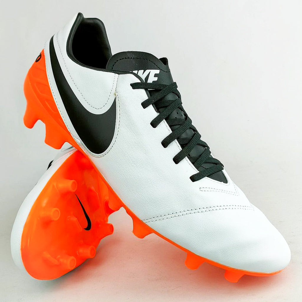 Nike Tiempo VI Mystic FG White Total Orange Black In Box PM Boots