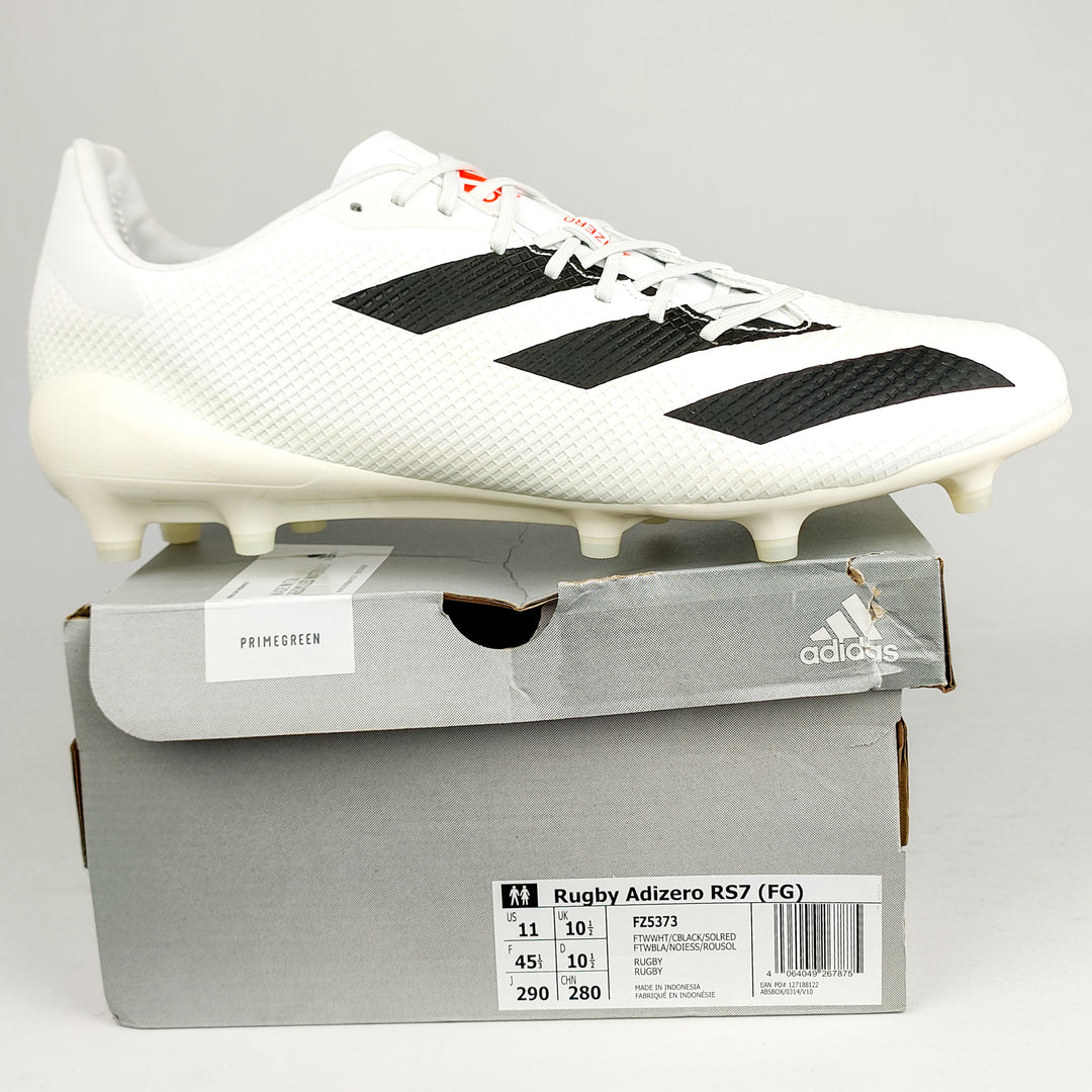 Adidas Adizero RS7 FG - White/Core Black/Solar Red *In Box*