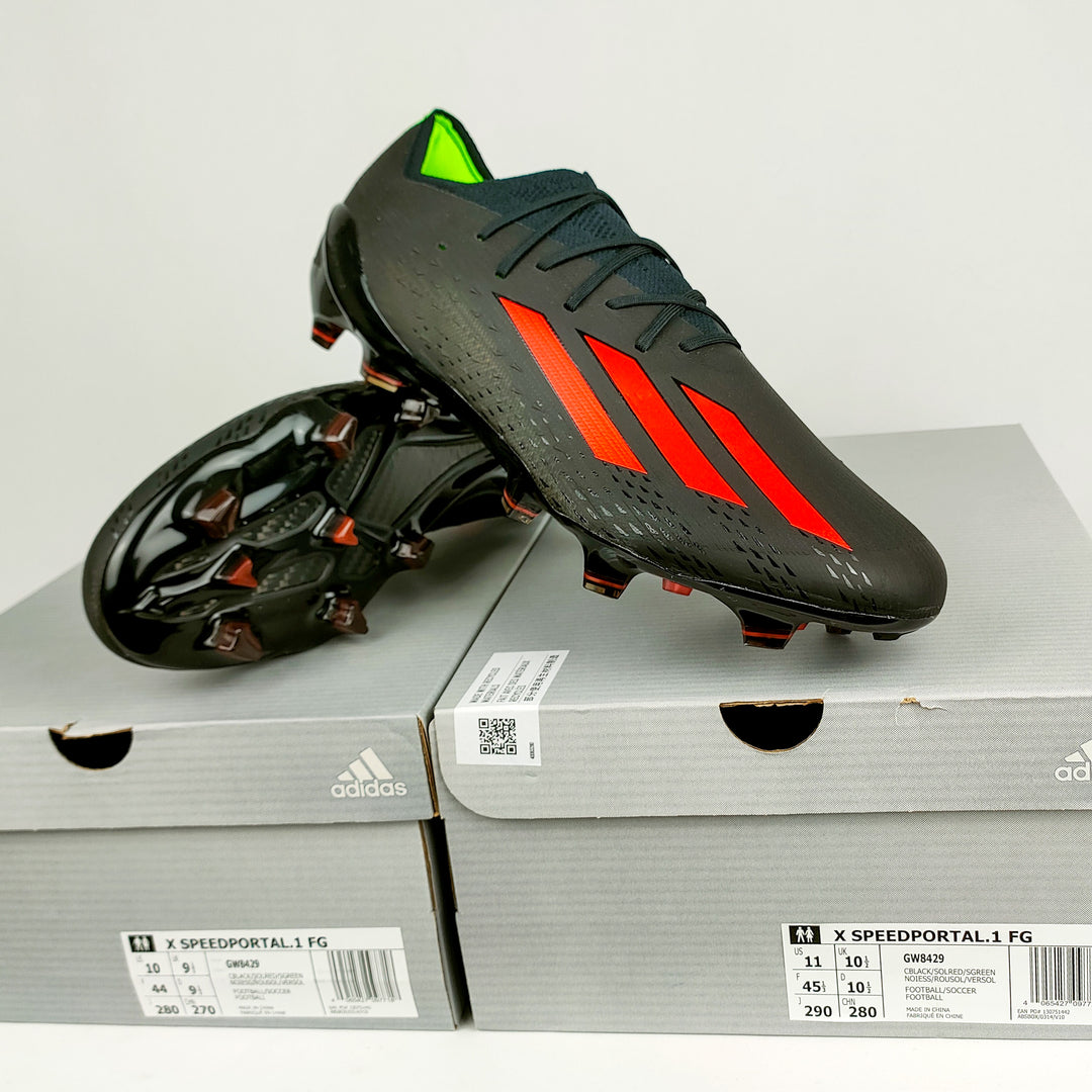 Adidas X Speedportal .1 FG - Core Black/Solar Red/Solar Green *In Box*