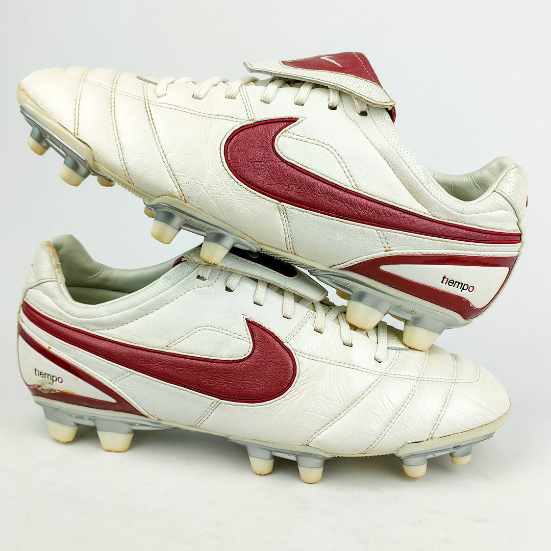 Nike Tiempo Legend II Air Zoom FG - White/Team Red/Deep Burgundy *Pre-Owned*