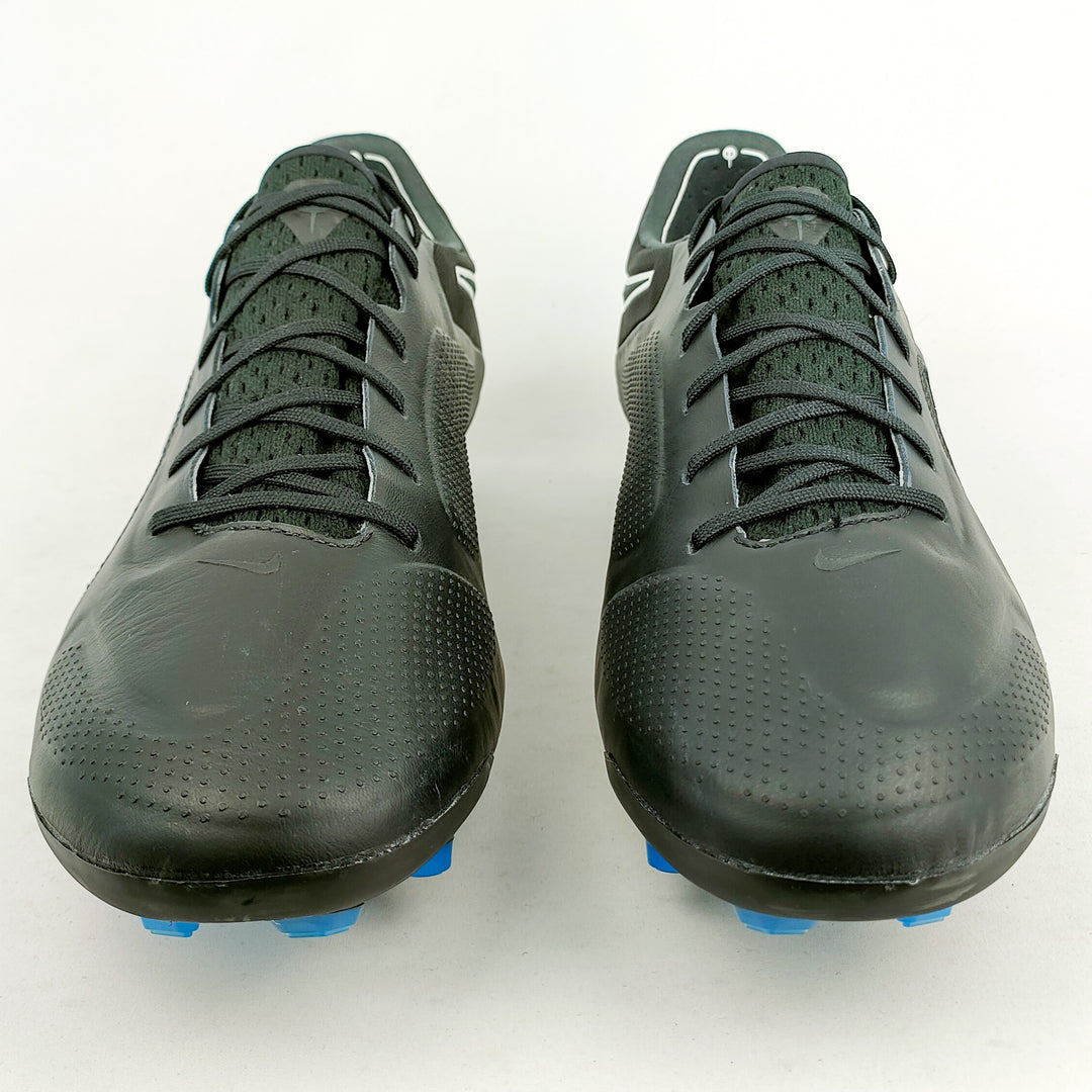 Nike Tiempo Legend 9 Elite FG - Black/Summit White/Light Photo Blue/Dark Smoke Grey *Brand New*