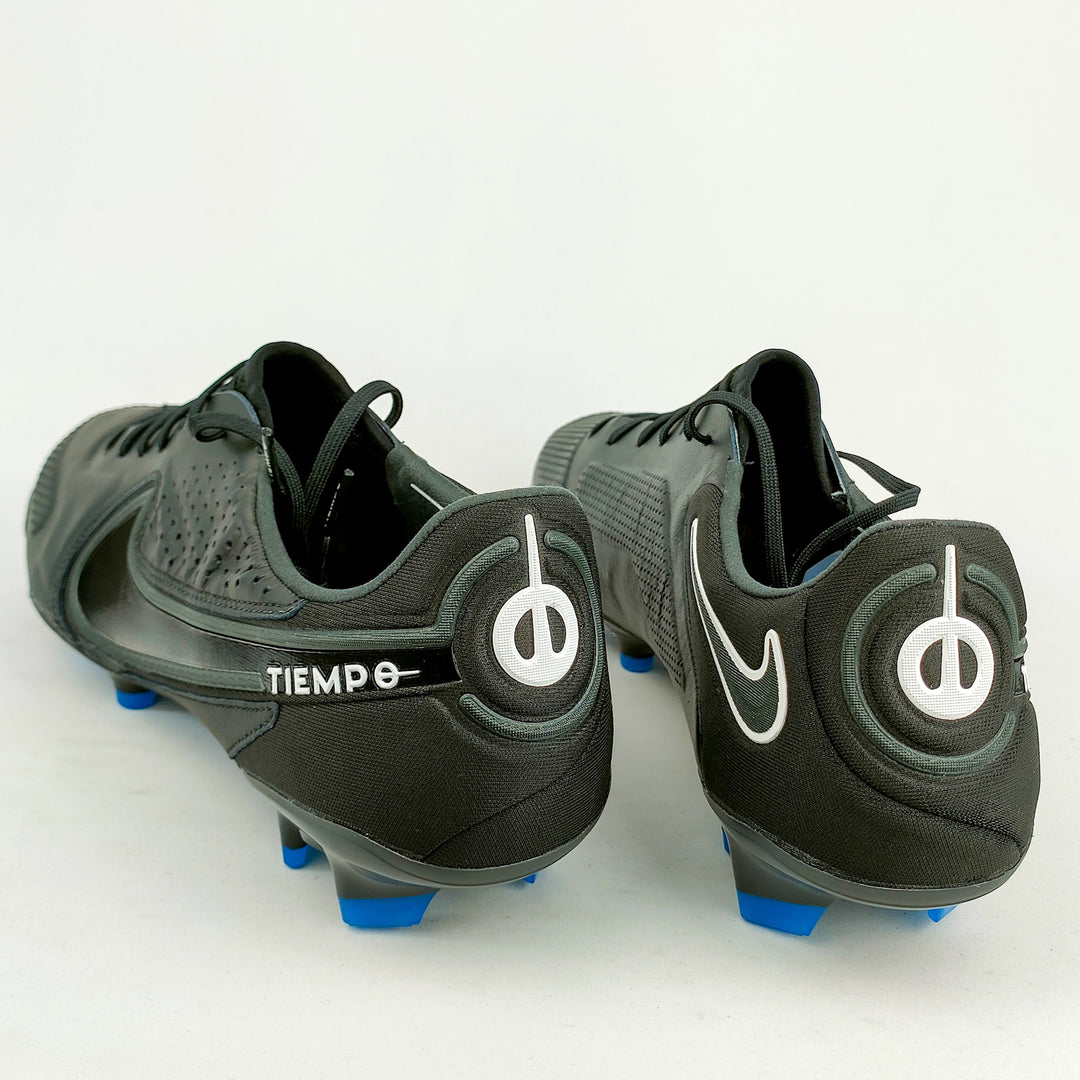 Nike Tiempo Legend 9 Elite FG - Black/Summit White/Light Photo Blue/Dark Smoke Grey *Brand New*