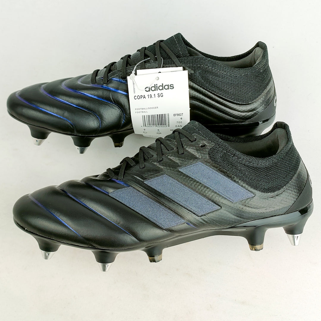 Adidas Copa 19.1 SG - Core Black/Silver Metallic/Blue Tint *In Box* – PM  Boots