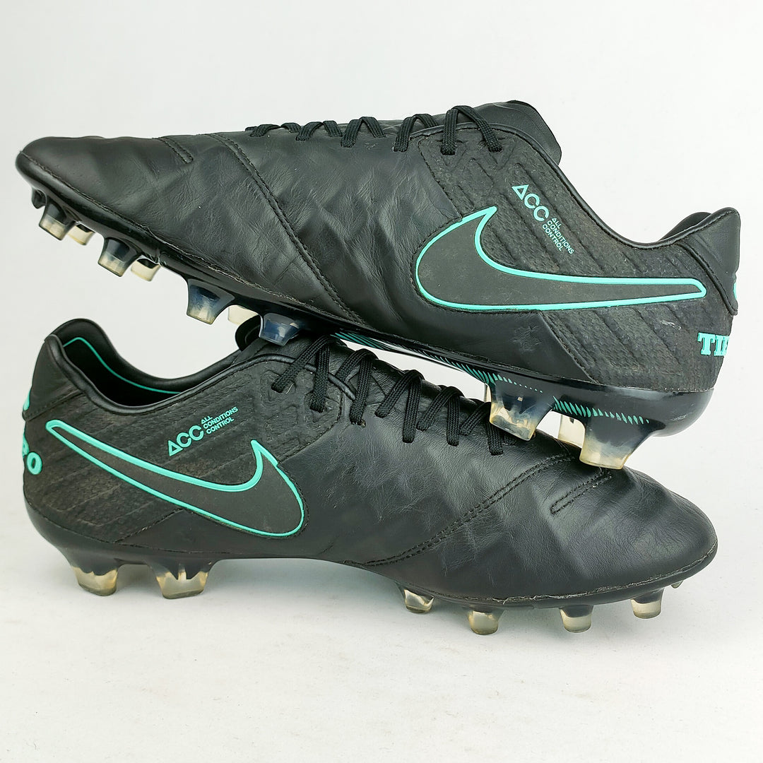 Nike Tiempo Legend VI Elite FG - Black/Hyper Turquoise *Wore Once*