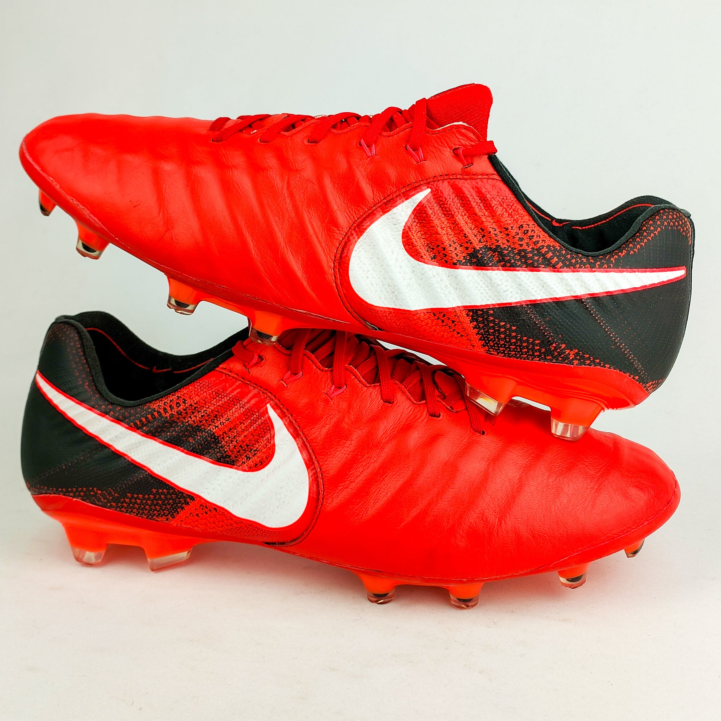 Nike Tiempo Legend VII Elite FG University Red White Black Pre Owne PM Boots