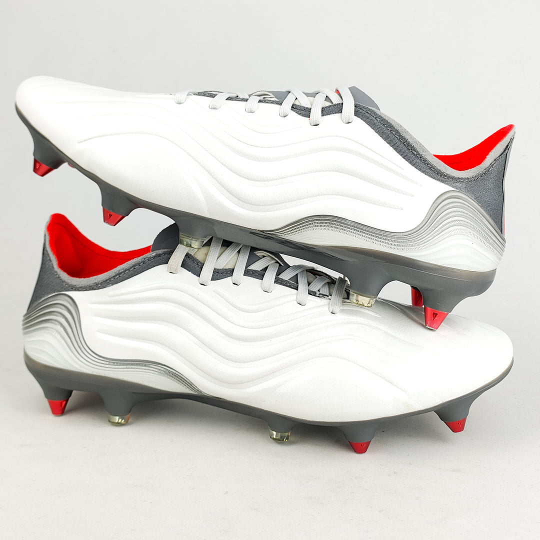 Adidas Copa Sense .1 SG - White/Solar Red/Iron Metallic *Wore Once*