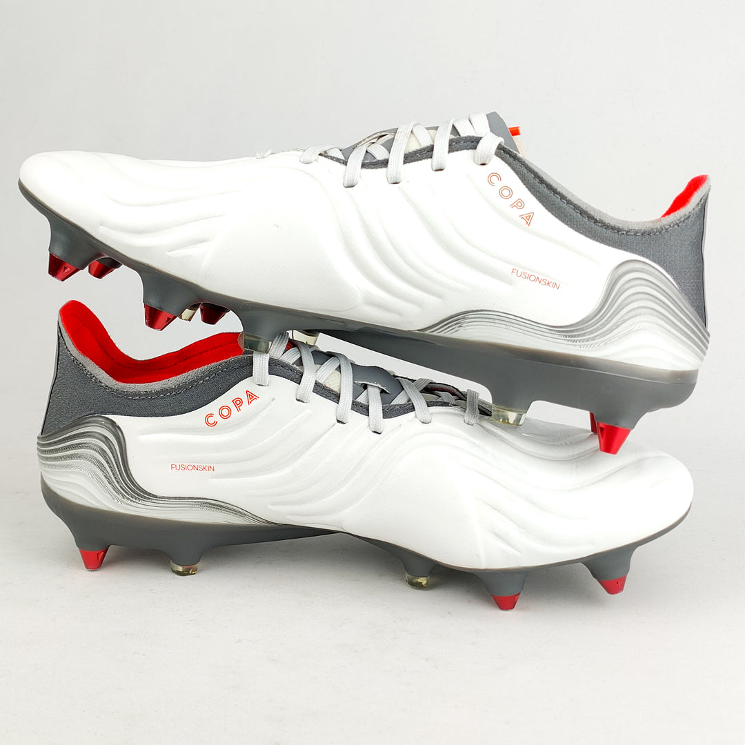 Adidas Copa Sense .1 SG - White/Solar Red/Iron Metallic *Wore Once*