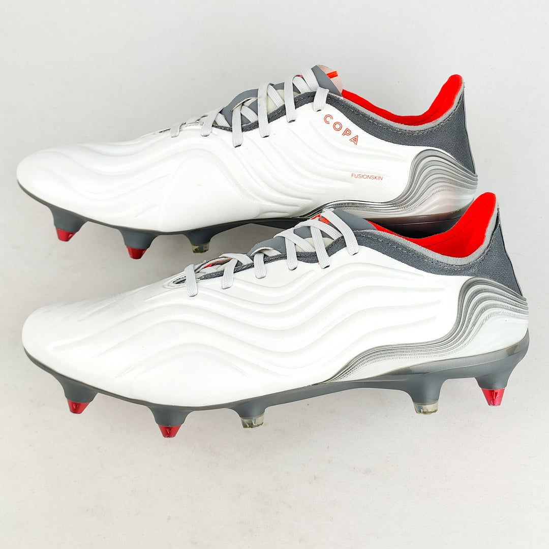 Adidas Copa Sense .1 SG - White/Solar Red/Iron Metallic *Wore Once*