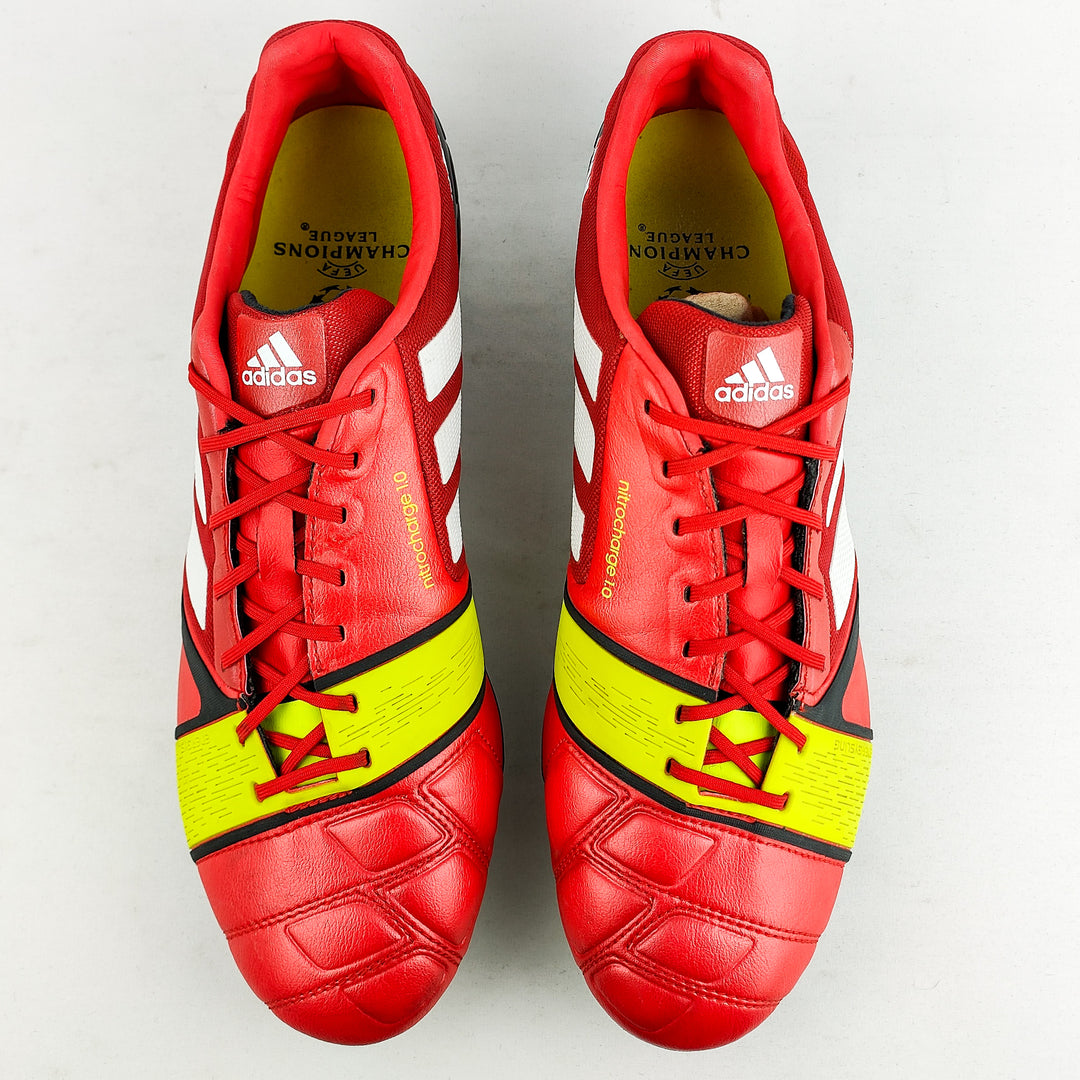 Adidas Nitrocharge 1.0 FG - Red/Electricity Yellow/Black/White *Pre-Owned*