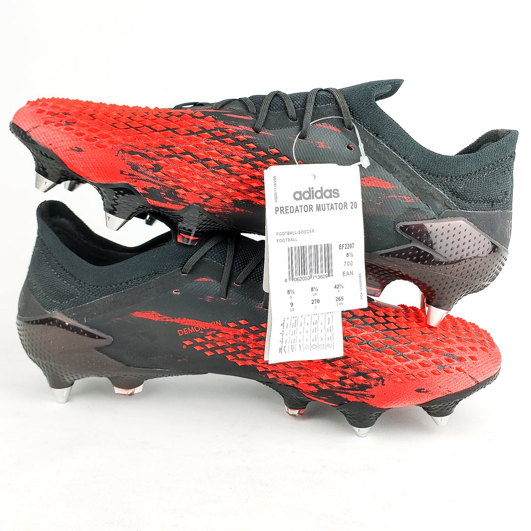 Adidas Predator 20.1 Mutator Low SG - Core Black/Active Red/White *Brand New*