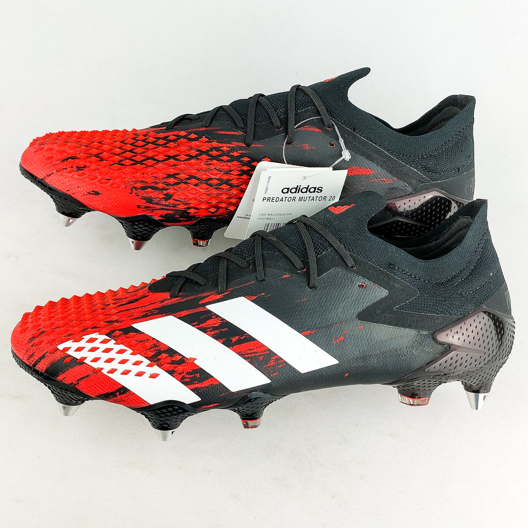 Adidas Predator 20.1 Mutator Low SG - Core Black/Active Red/White *Brand New*