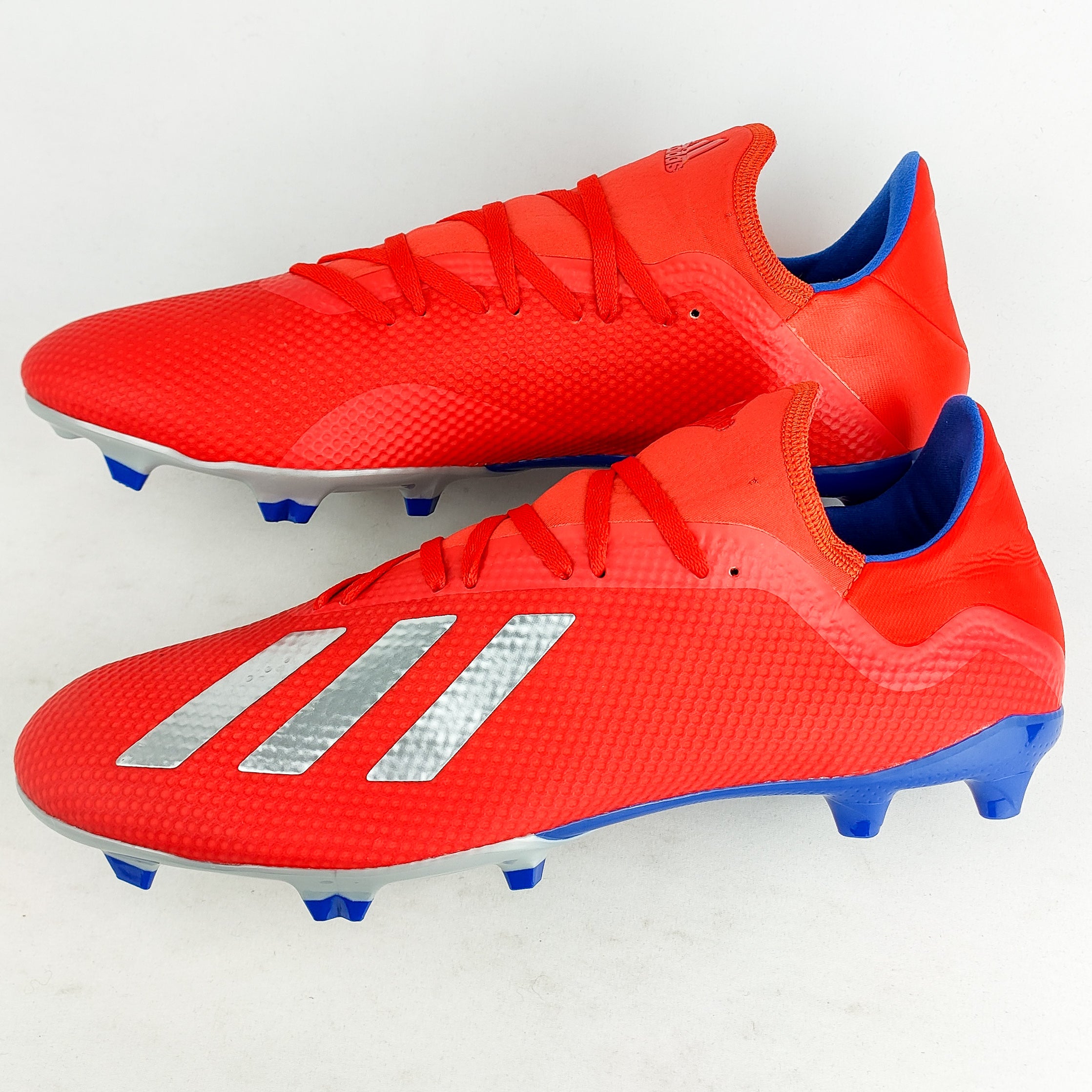 Adidas X 18.3 FG Active Red Bold Blue Silver Metallic In Box PM Boots