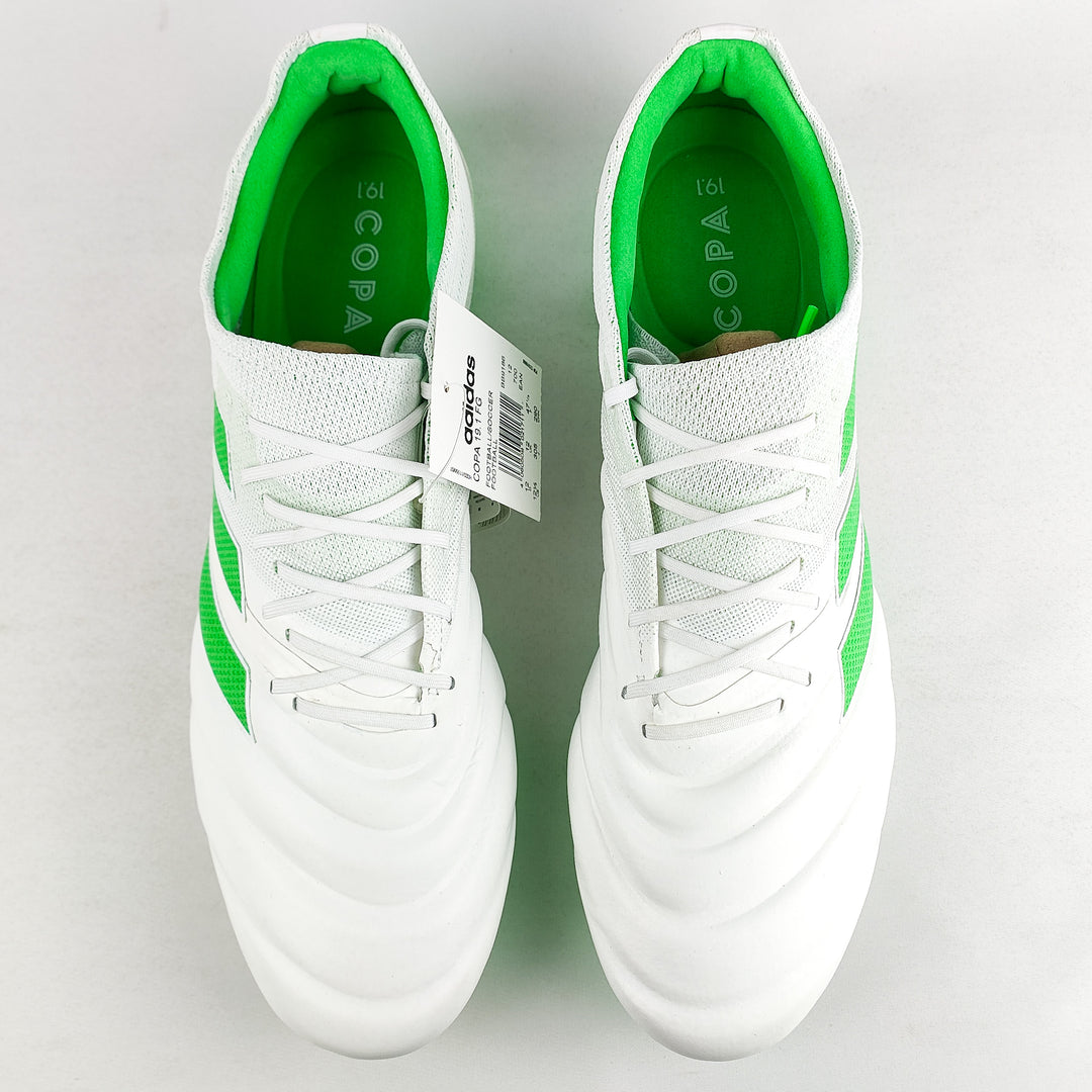 Adidas Copa 19.1 FG - White/Solar Lime *In Box*