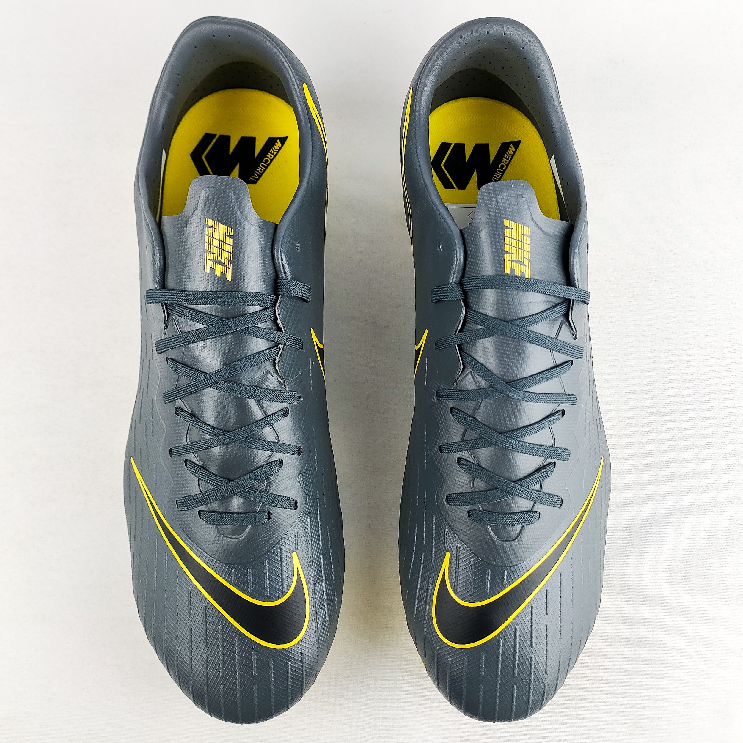 Nike Mercurial Vapor 12 Pro FG Thunder Grey Yellow In Box PM Boots