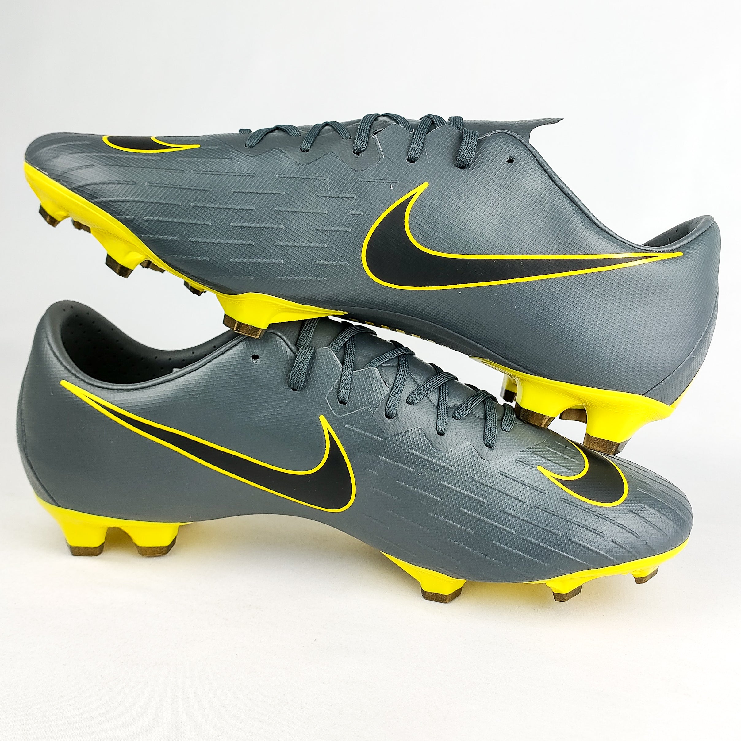 Nike Mercurial Vapor 12 Pro FG Thunder Grey Yellow In Box PM Boots