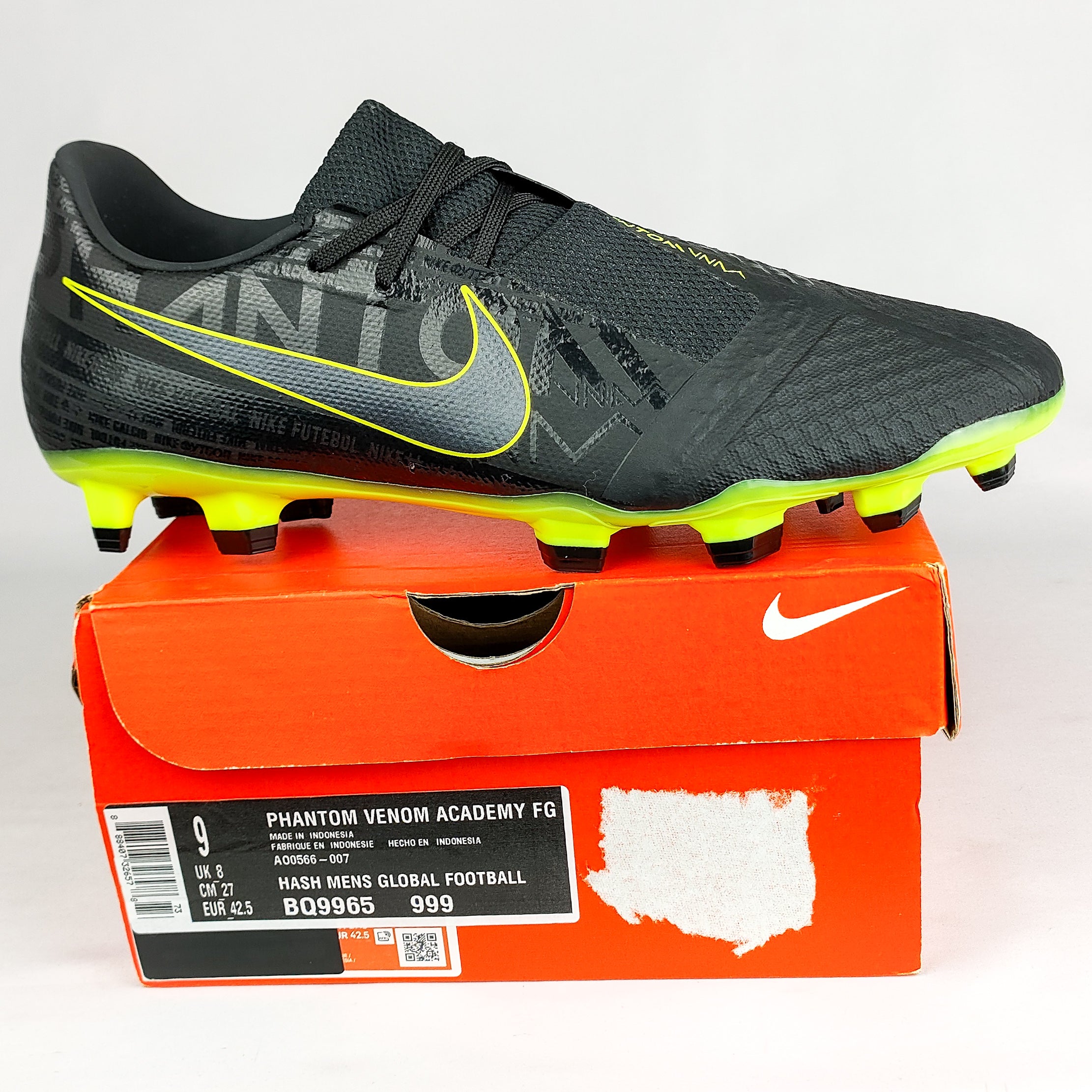 Nike Phantom Venom Academy FG Black Volt In Box PM Boots