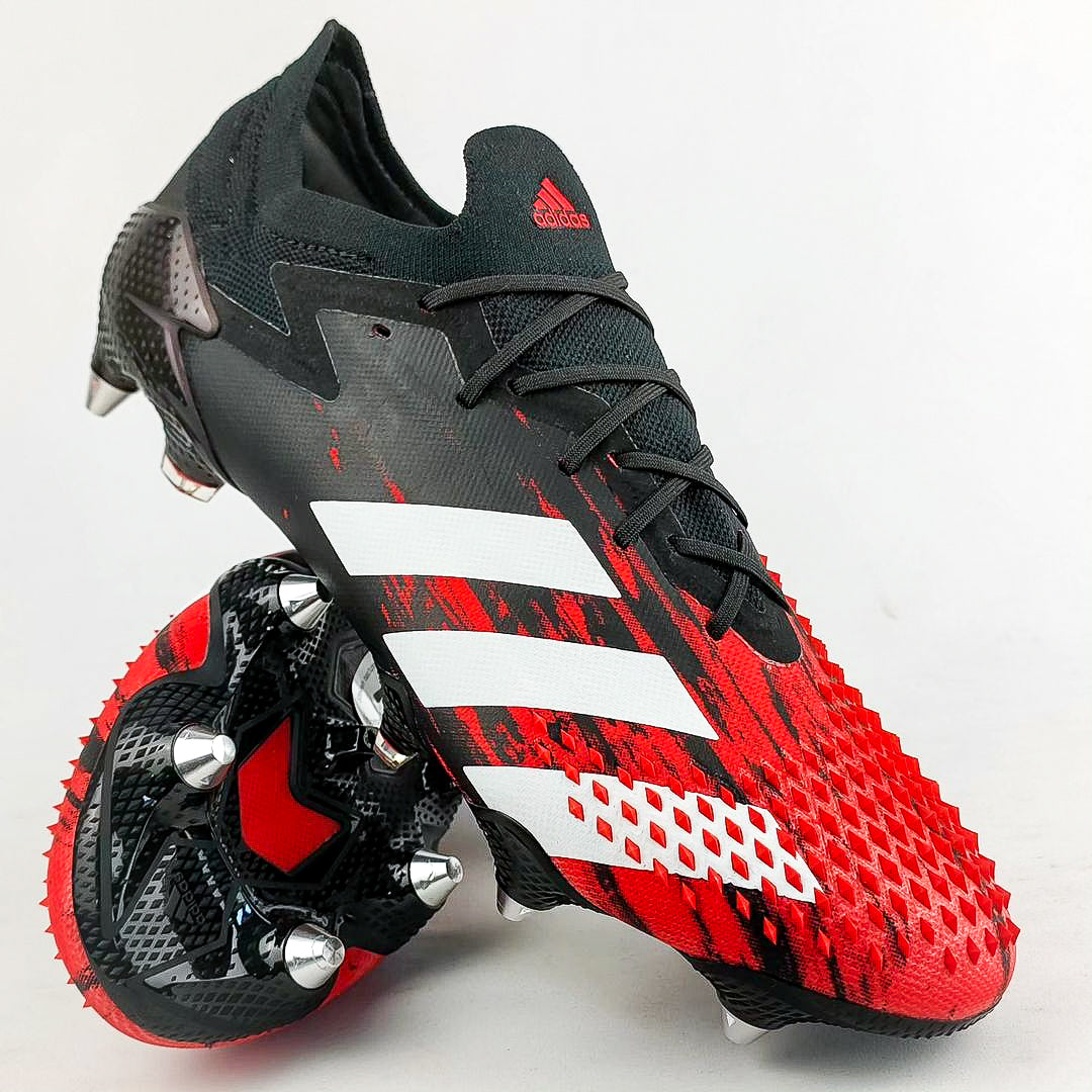 Adidas Predator 20.1 Mutator Low SG - Core Black/Active Red/White *Brand New*