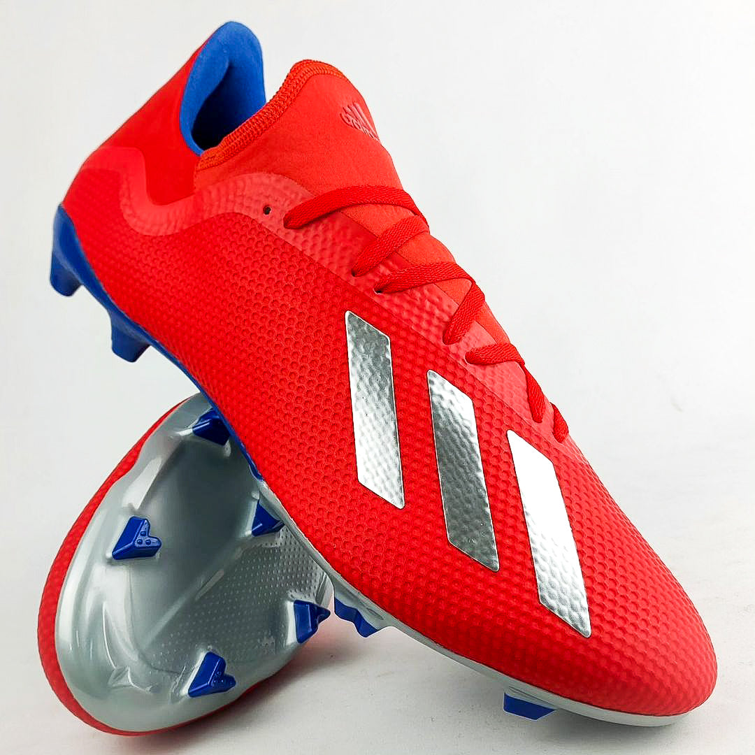 Adidas X 18.3 FG - Active Red/Bold Blue/Silver Metallic *In Box*