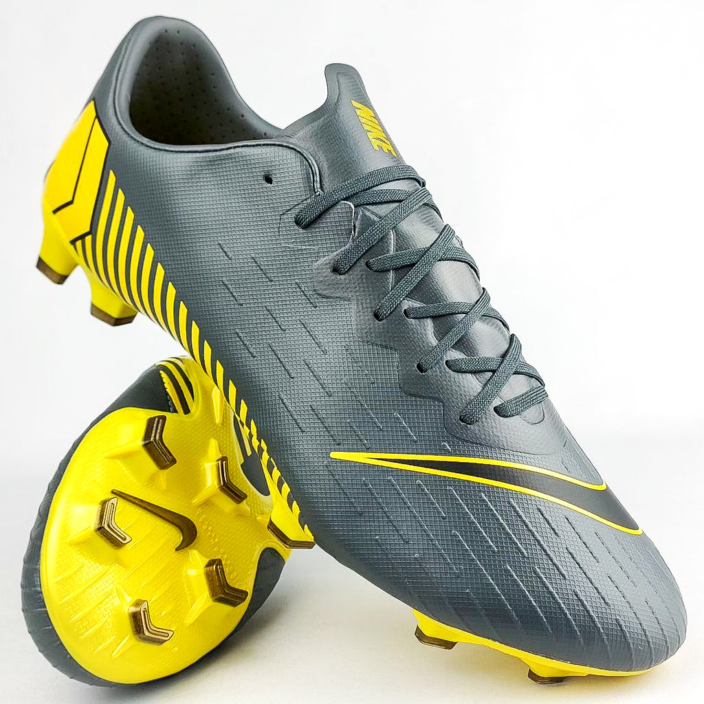 Nike Mercurial Vapor 12 Pro FG Thunder Grey Yellow In Box PM Boots